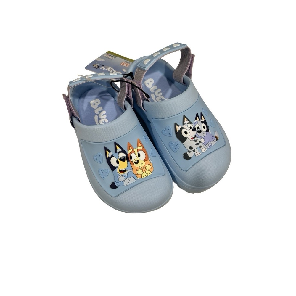 Bluey the Dog Girls Clogs Character Multicolor Sandals Size 6 NWT‎